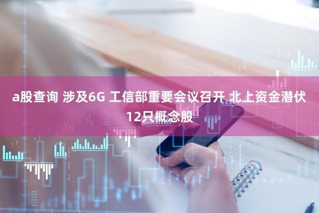 a股查询 涉及6G 工信部重要会议召开 北上资金潜伏12只概念股