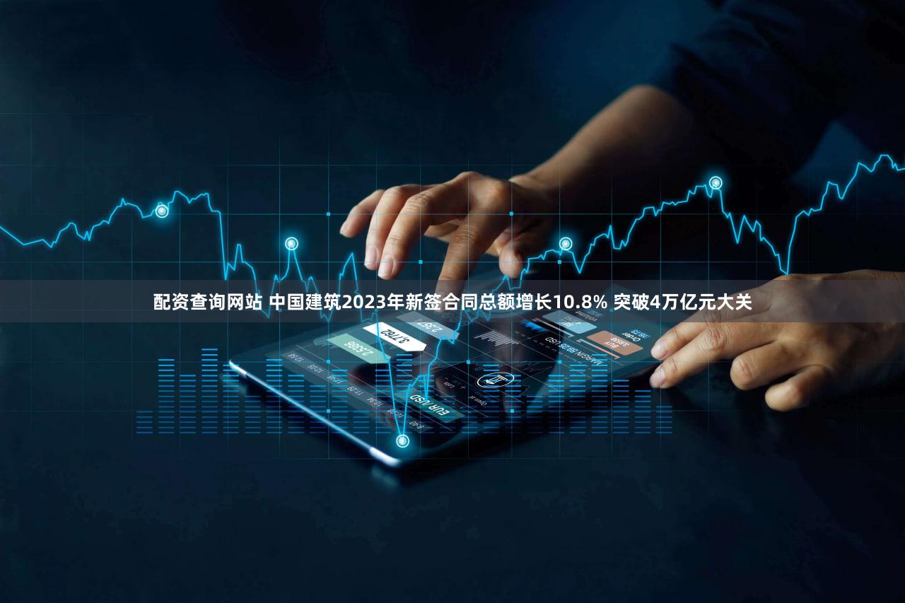 配资查询网站 中国建筑2023年新签合同总额增长10.8% 突破4万亿元大关