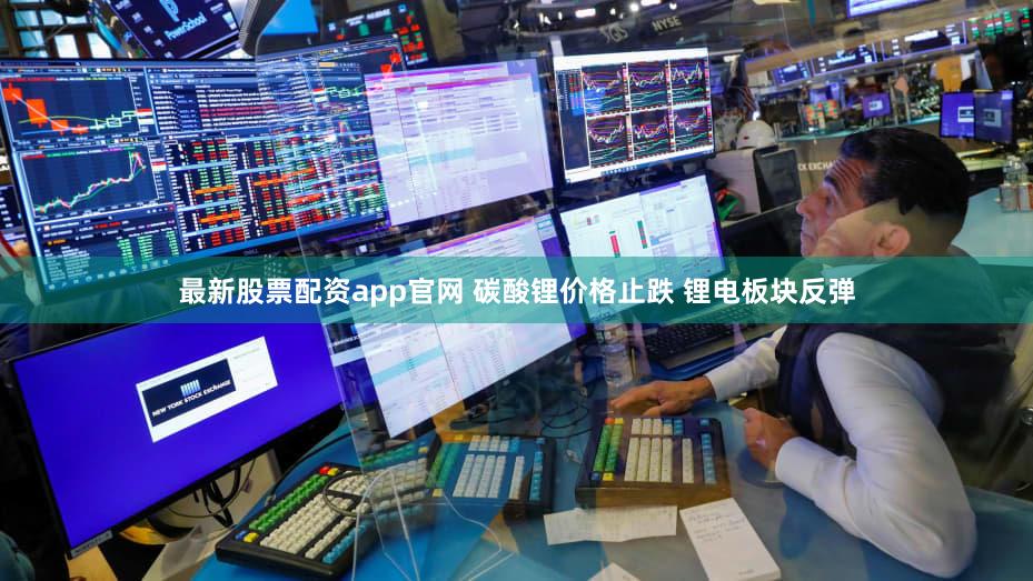 最新股票配资app官网 碳酸锂价格止跌 锂电板块反弹