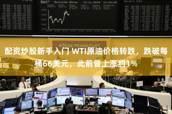 配资炒股新手入门 WTI原油价格转跌，跌破每桶66美元，此前曾上涨约1%