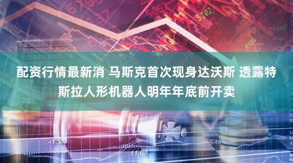 配资行情最新消 马斯克首次现身达沃斯 透露特斯拉人形机器人明年年底前开卖