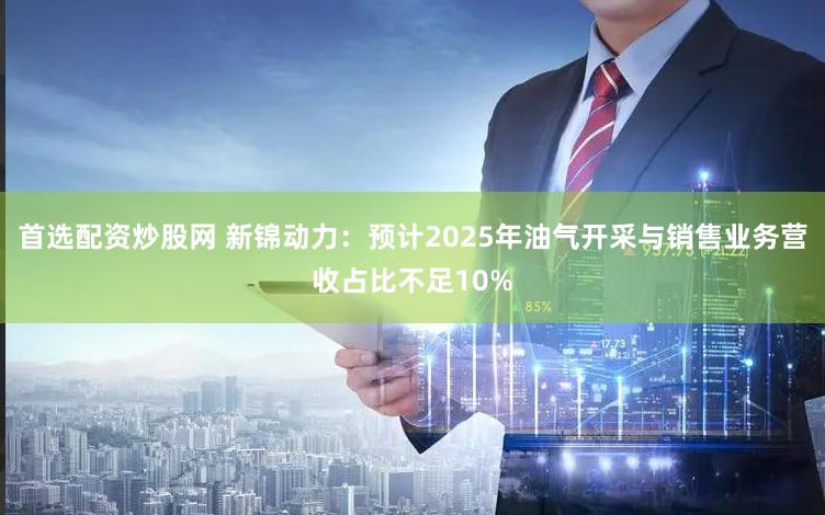 首选配资炒股网 新锦动力：预计2025年油气开采与销售业务营收占比不足10%