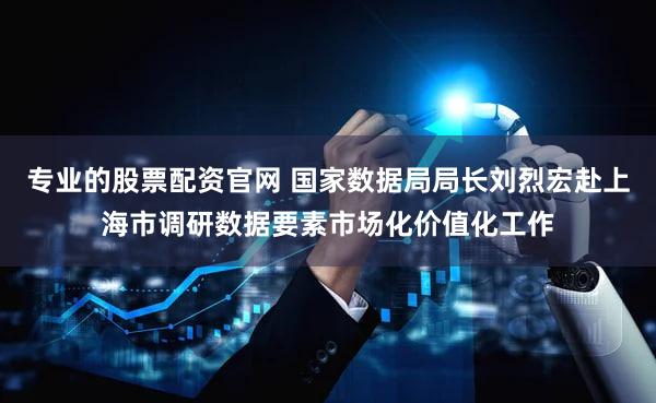 专业的股票配资官网 国家数据局局长刘烈宏赴上海市调研数据要素市场化价值化工作