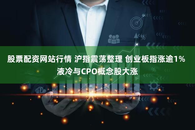 股票配资网站行情 沪指震荡整理 创业板指涨逾1% 液冷与CPO概念股大涨